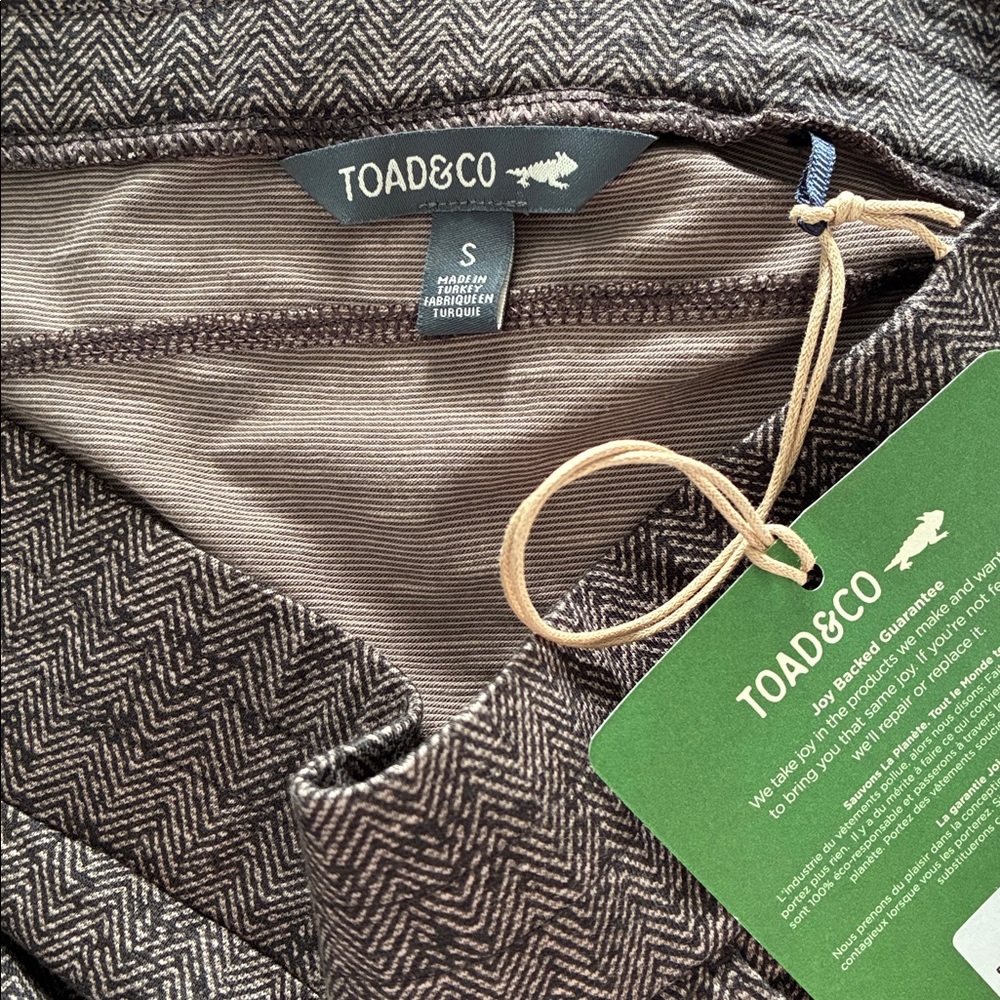 NWT Toad&Co Samba Luna Skirt in Buffalo Herringbone print; sustainable gorpcore - Picture 6 of 11